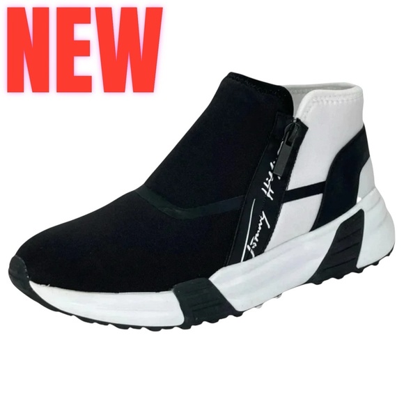 Tommy Hilfiger Shoes - Tommy Hilfiger Morney Black Stretch Womens Fashion Sneakers Size 9M